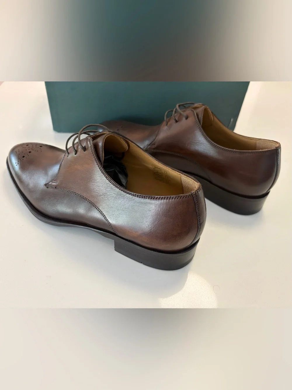 Pastori By Di Bianco Hadrian Whisky Lace Up Men's Dress Shoes 8 US Made In Italy